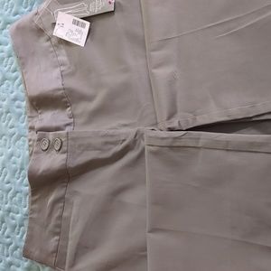 NWT Fashion Bug Light Grey boot cut slacks Sz 14